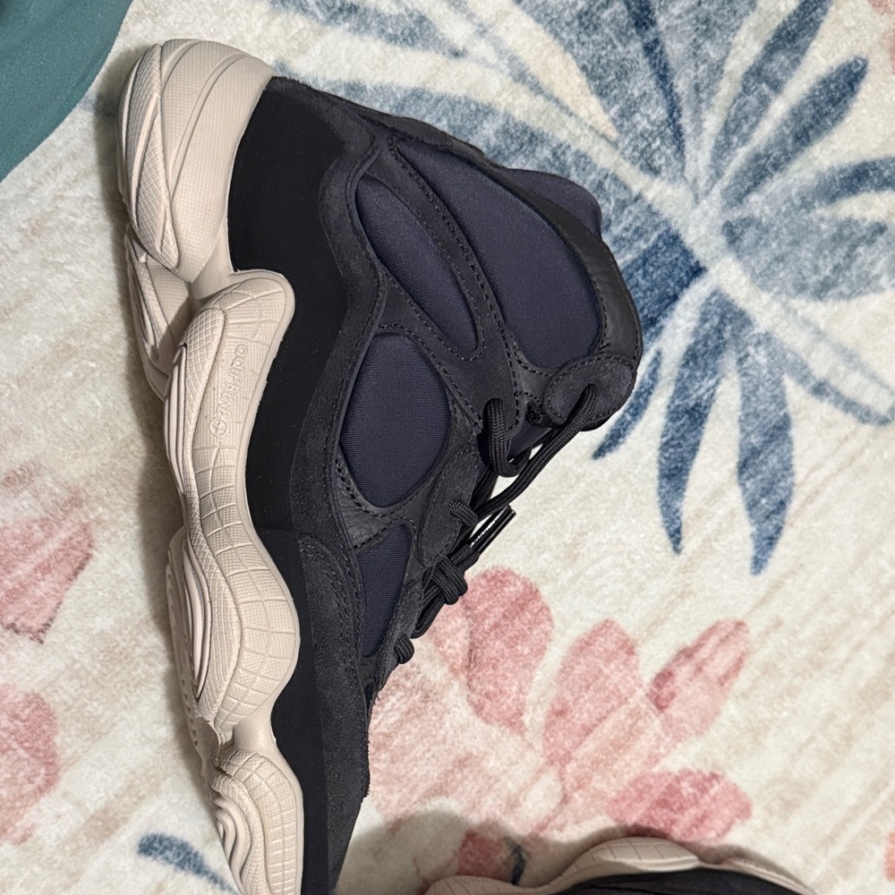 Blue and Beige Sneakers